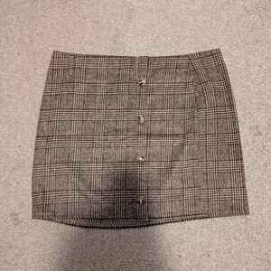 3 For $24 SHEIN Brown Plaid Pencil Skirt